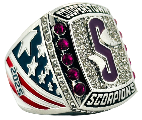 Custom Team Ring Pricing on Scorpions - Left Side of Cooperstown Baseball