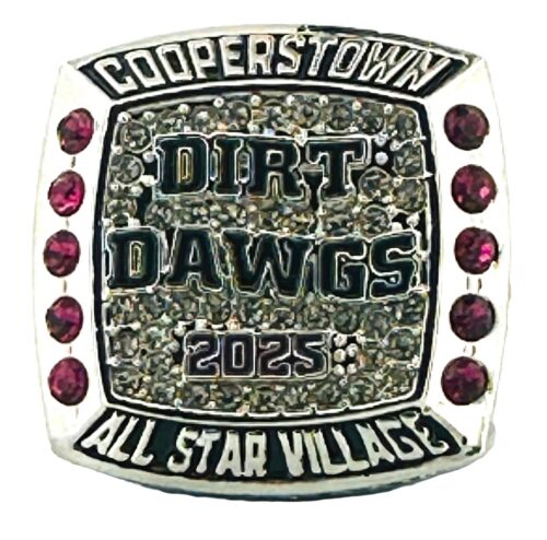 Past Custom Team Rings - Dirt Dawgs - Cooperstown Baseball Diamond Championship Ring
