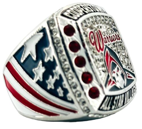 Past Custom Team Rings - Warriors - Left Side of Cooperstown Baseball Diamond Championship Ring