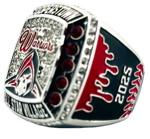 Past Custom Team Rings - Warriors - Right Side of Cooperstown Baseball Diamond Championship Ring
