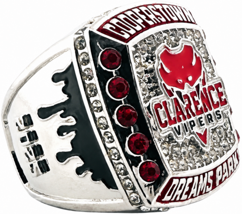 Custom Team Rings of Clarence Vipers Cooperstown Dreams Park Ring
