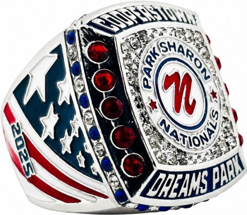 Past Custom Team Rings - Park Sharon Nationals - Left of Cooperstown Diamond Championship Ring