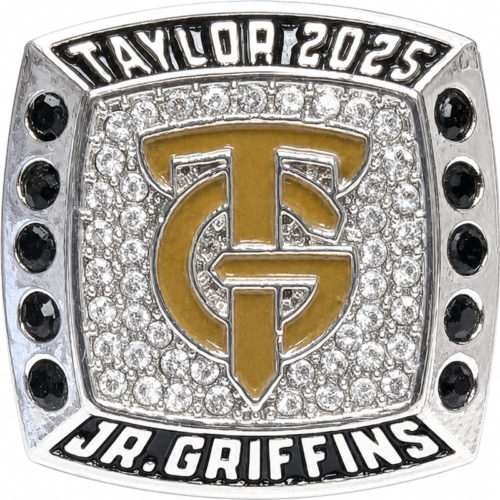 Past Custom Team Rings - Taylor Jr Griffins - Cooperstown Baseball Diamond Championship Ring